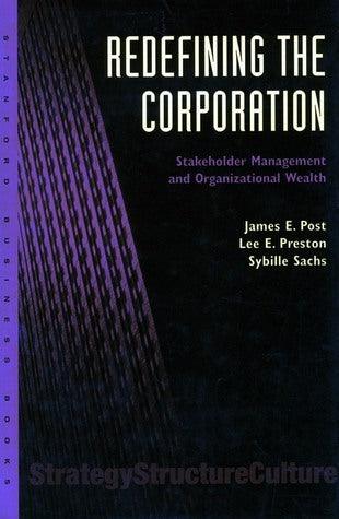 Redefining the Corporation : Stakeholder Management and Organizational Wealth - Thryft