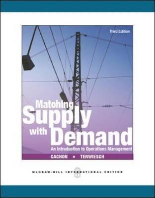 Matching Supply with Demand: An Introduction to Operations Management - Thryft