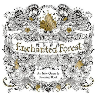 Enchanted Forest : An Inky Quest & Coloring Book - Thryft