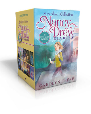 Nancy Drew Diaries Supersleuth Collection (Boxed Set) : Curse of the Arctic Star; Strangers on a Train; Mystery of the Midnight Rider; Once Upon a Thriller; Sabotage at Willow Woods; Secret at Mystic Lake; The Phantom of Nantucket; The Magician's Secret; - Thryft