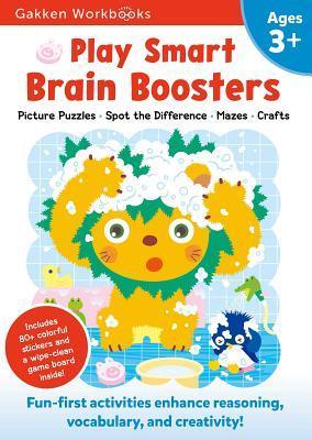 Play Smart Brain Boosters Age 3+ - Preschool Activity Workbook With Stickers For Toddlers Ages 3, 4, 5: Boost Independent Thinking Skills: Tracing, Coloring, Matching Games(Full Color Pages) - Thryft