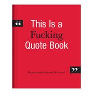 Knock Knock Book: Fucking Quote Book - Thryft