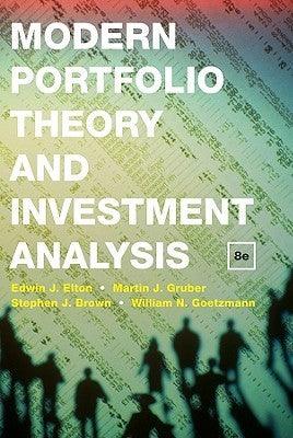 Modern Portfolio Theory and Investment Analysis - Thryft