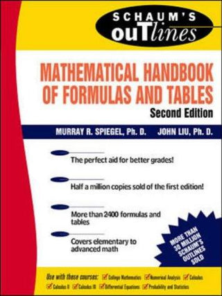 Schaum's Mathematical Handbook of Formulas and Tables - Thryft