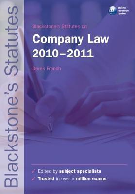 Blackstone's Statutes on Company Law 2010-2011 - Thryft