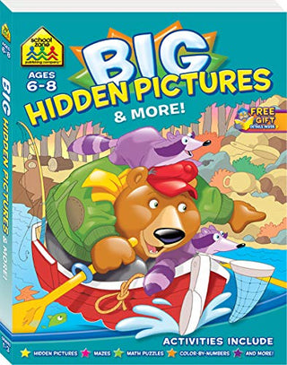 School Zone Giant Hidden Pictures and More Workbook