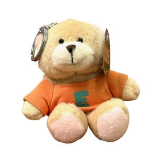 Plush Bear Keychain with Orange Shirt