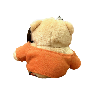 Plush Bear Keychain with Orange Shirt