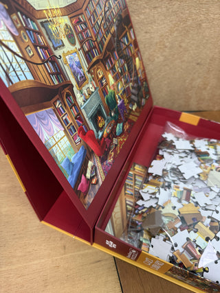 Cozy Library Pass-Along Puzzle