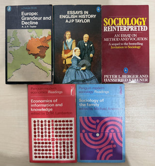 Bundle of Vintage Penguin Social Science Books