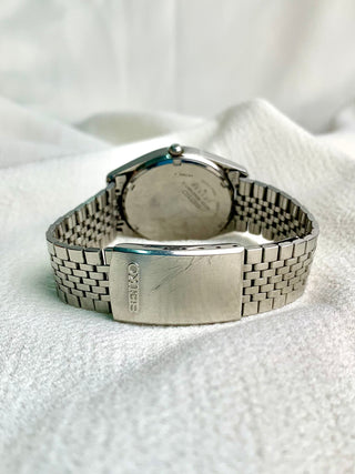 Seiko Quartz Silver-Tone Round Link Bracelet Watch