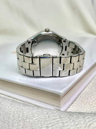 Fossil Women's Quartz Silver-Tone Round Link Bracelet Watch