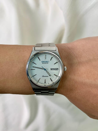 Seiko Quartz Silver-Tone Round Bracelet Watch