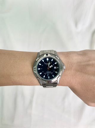 Alba Epsilon Quartz Silver-Tone Round Bracelet Watch