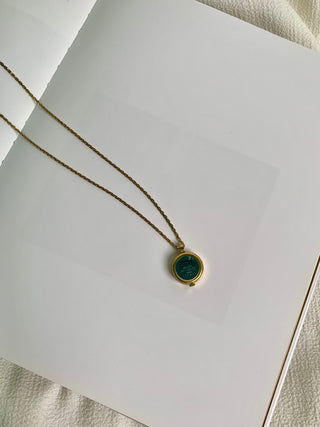 Seiko Alba Quartz Gold-Tone Round Pendant Watch