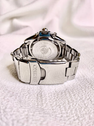 Seiko Kinetic Diver Silver-Tone Round Bracelet Watch