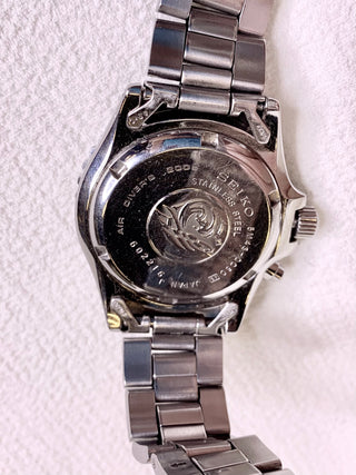 Seiko Kinetic Diver Silver-Tone Round Bracelet Watch