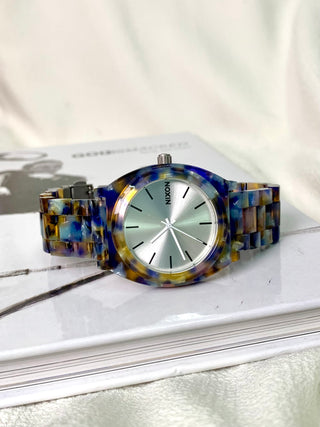 Nixon Quartz Multicolour Tortoiseshell Round Bracelet Watch