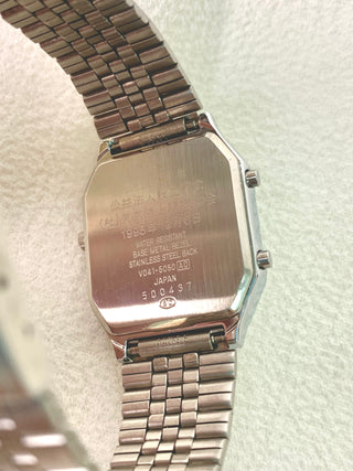 Limited Edition Alba Quartz Silver-Tone Rectangular Bracelet Watch