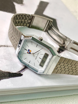 Limited Edition Alba Quartz Silver-Tone Rectangular Bracelet Watch