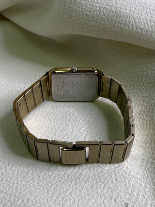 Seiko Quartz Gold-Tone Square Bracelet Watch