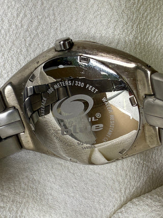 Fossil Quartz Diver Silver-Tone Round Bracelet Watch