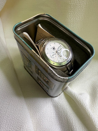 Fossil Quartz Diver Silver-Tone Round Bracelet Watch