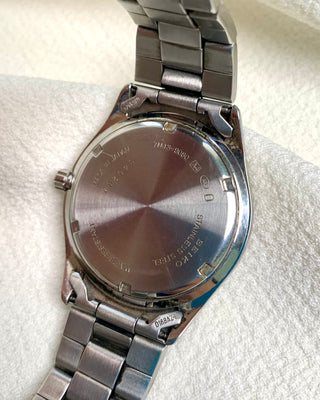 Seiko Quartz Silver-Tone Round Bracelet Watch