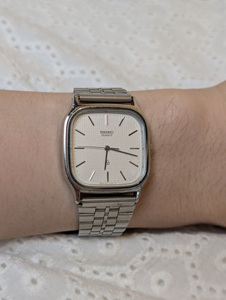 Vintage Seiko Quartz Silver Square Bracelet Watch