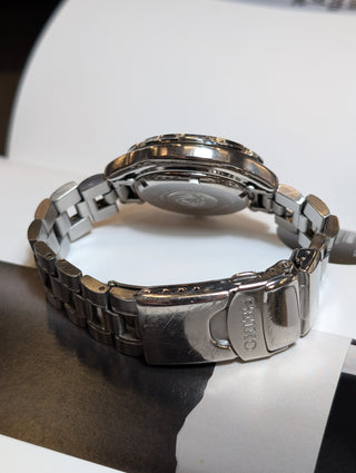 Seiko Kinetic Diver Silver-Tone Round Bracelet Watch