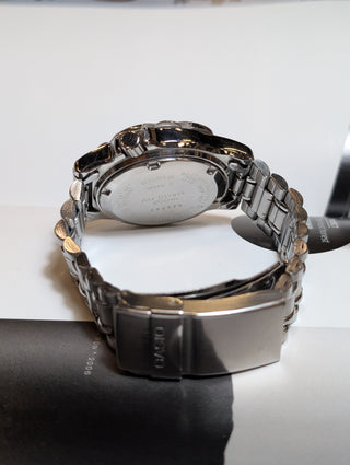 Vintage Casio Quartz Diver Silver-Tone Round Bracelet Watch