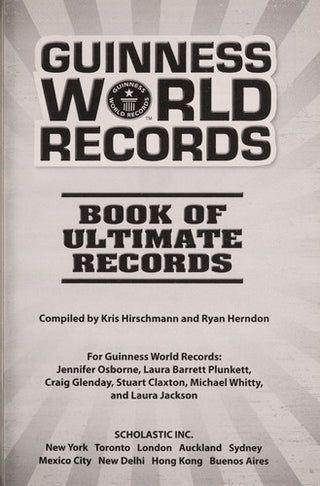 Guinness World Records Book of Ultimate Records