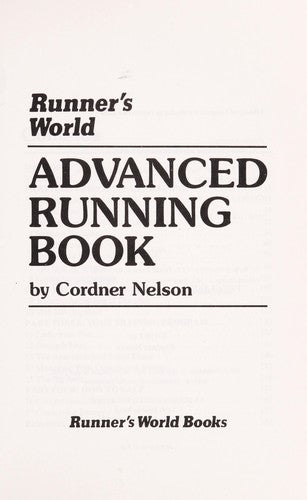 Runner's World Advanced Running Book