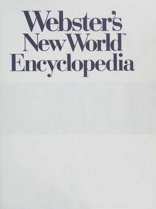Webster's New World Encyclopedia