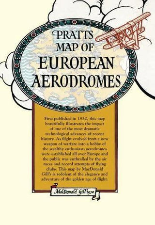 Pratt's Map of European Aerodromes - Thryft