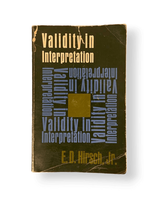 Validity In Interpretation - Thryft