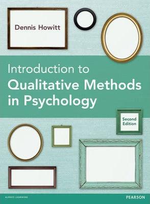 Introduction to Qualitative Methods in Psychology - Thryft
