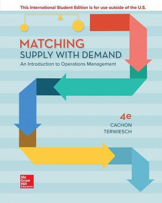 ISE Matching Supply with Demand: An Introduction to Operations Management - Thryft